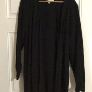 Michael Kors L Cotton and Nylon black cardigan